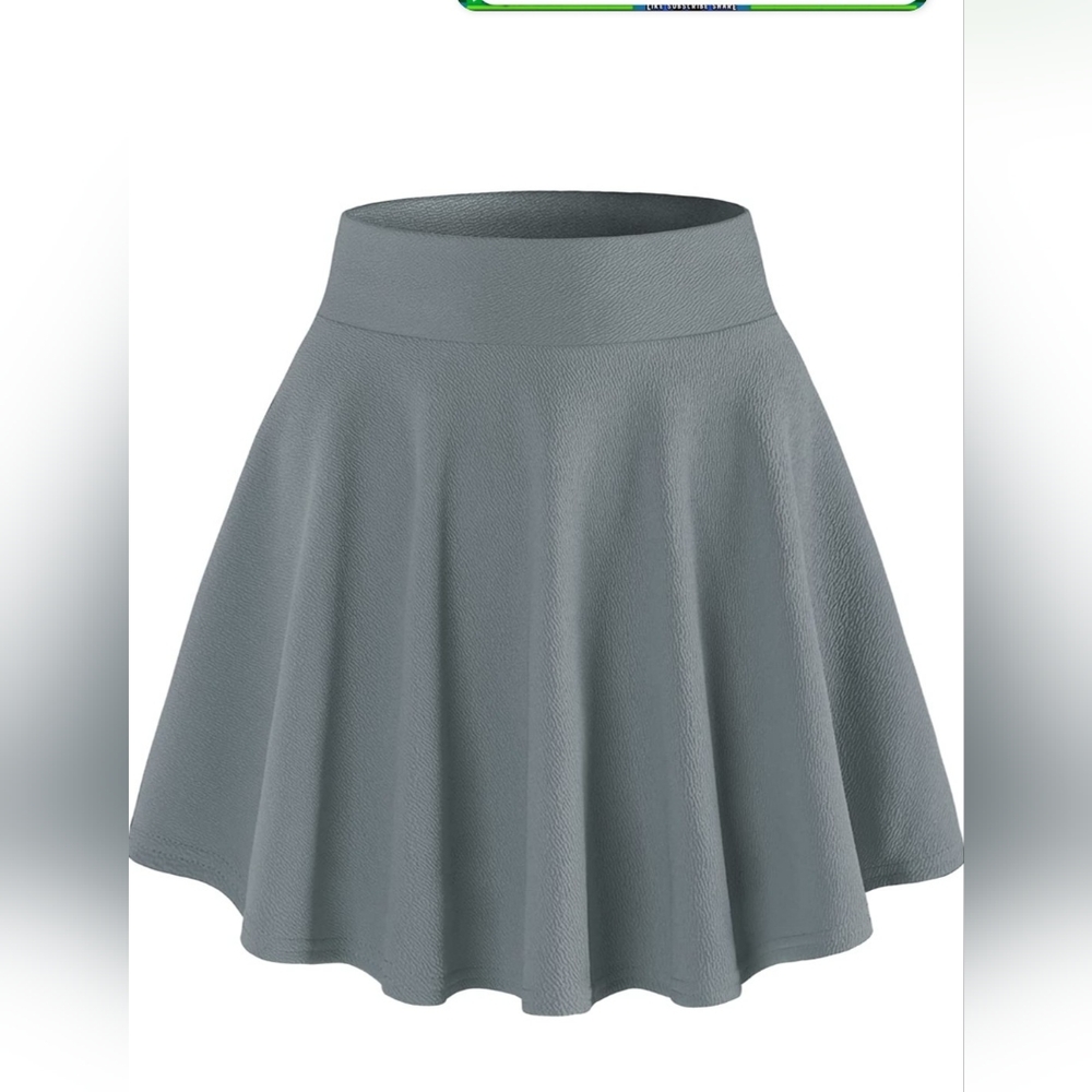 Grey skater skirt with shorts